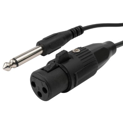 Kézi mikrofon, fekete, XLR-6,3mm - M 61